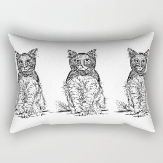 BAT CAT Rectangular Pillow