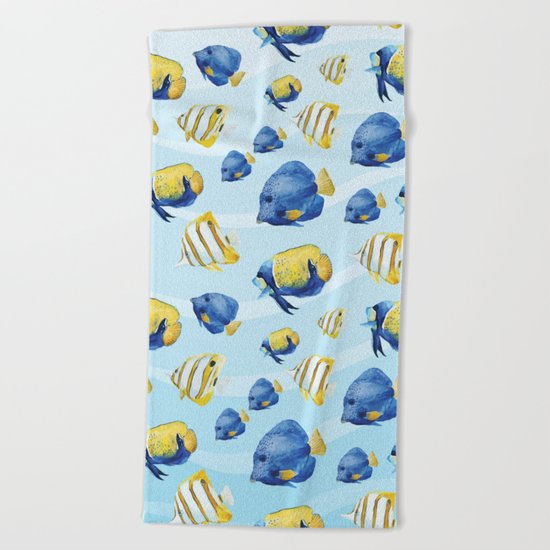 Marine Pattern 08 Beach Towel