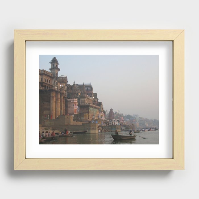 The Sacred Ganges River in India (2004f) Recessed Framed Print