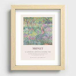 Monet Art Exhibition: The Artist's Garden at Giverny Recessed Framed Print