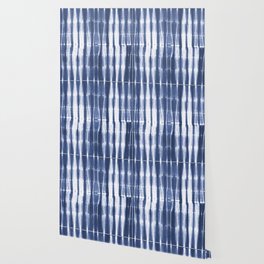 Blue stripes tie dye Wallpaper