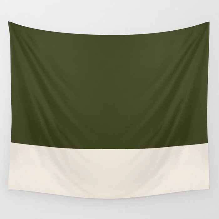 Dual (Olive Green & Cream) Wall Tapestry