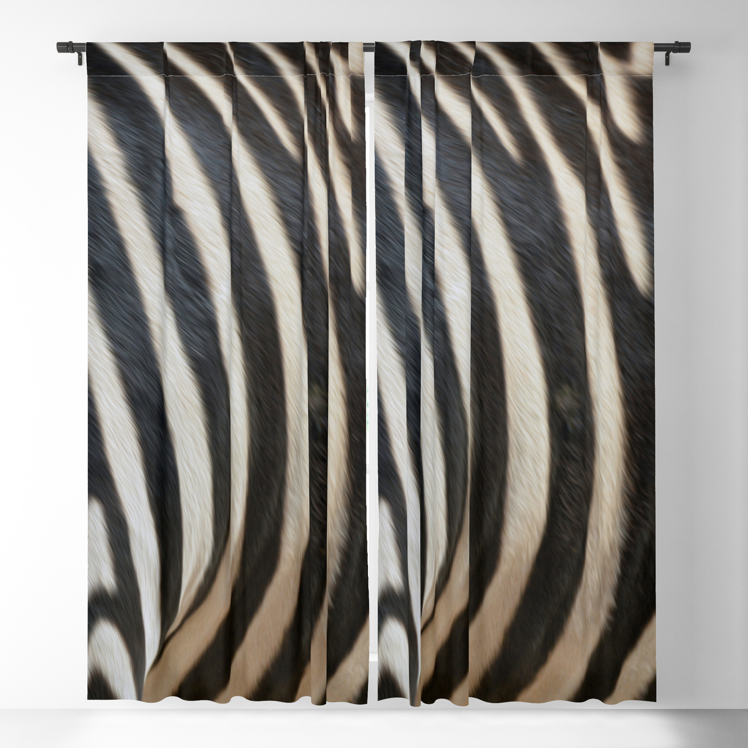 Zebra Print Blackout Curtain By Venny Society6