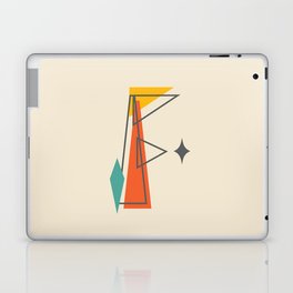 Mid Century Modern Letter F  Laptop Skin