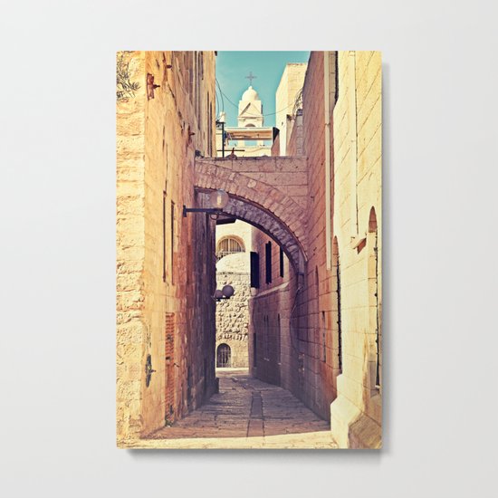 Jerusalem Alley Metal Print
