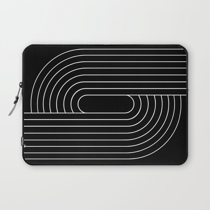 Oval Lines Abstract XIII Laptop Sleeve