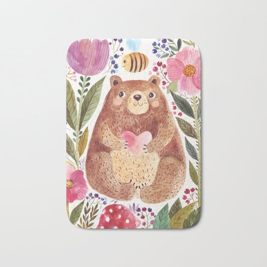 bear 2 Bath Mat