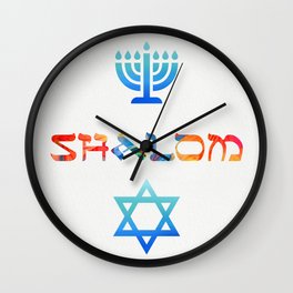 Shalom Wall Clock