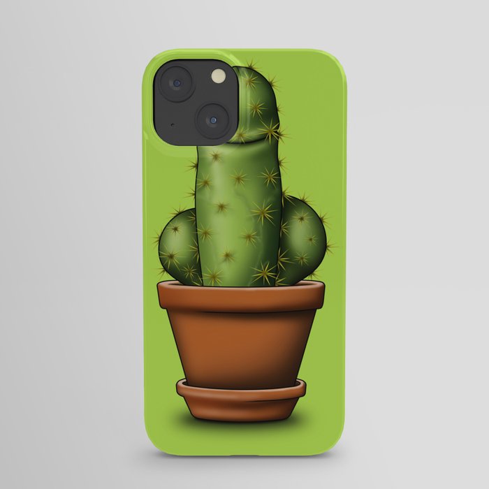 Male cactus iPhone Case