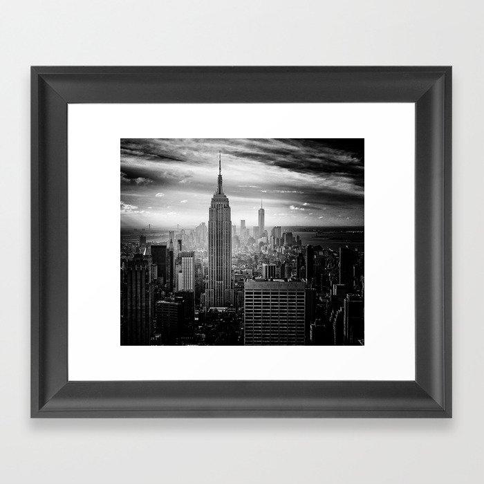 New York City Skyline Framed Art Print By Cadinera Society6