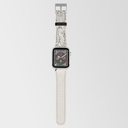 Nice - France. Map Illustration - Black and White Apple Watch Band