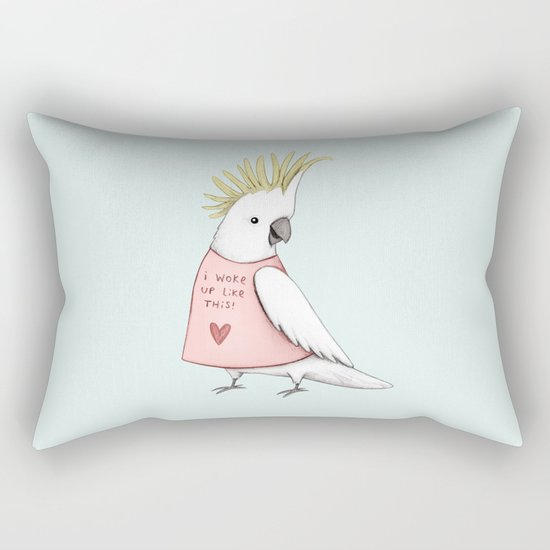 Pretty Cockatoo Rectangular Pillow