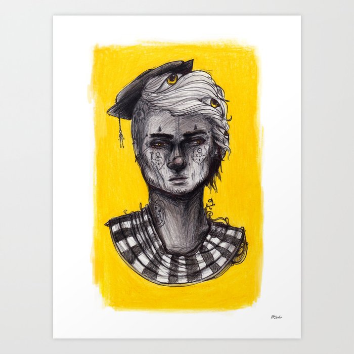 Seen in Yellow Art Print by Ben Geiger | Society6