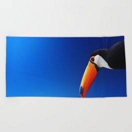 Miraculous Rare Paradise Bird Isolated UHD Beach Towel