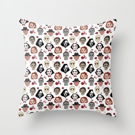 Multicolor AFU Decorative Throw Pillows Horror Movie Addict Decorative Throw Pillow 16x16 