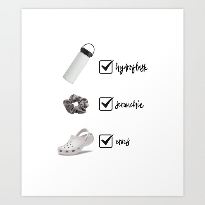 Check List Vsco Girl Art Print By Ampedboutique Society6