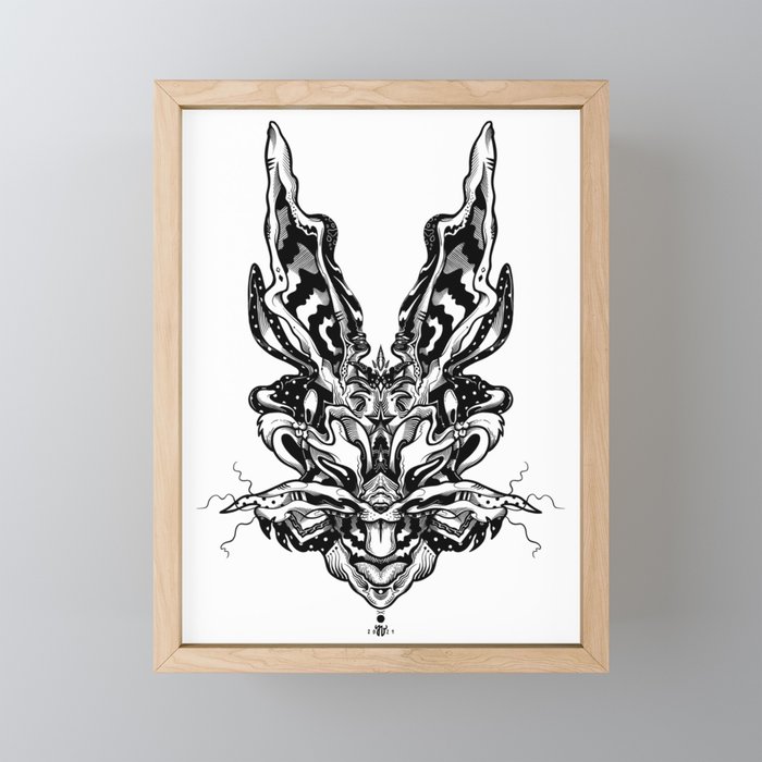 Bunny Framed Mini Art Print