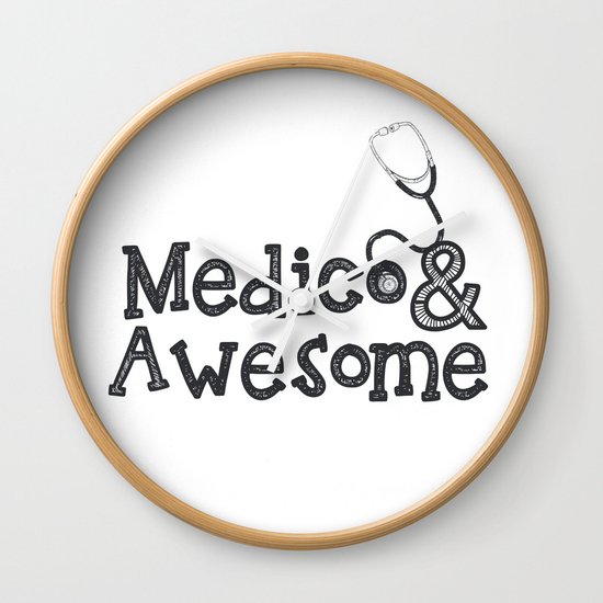 Medico & Awesome Wall Clock
