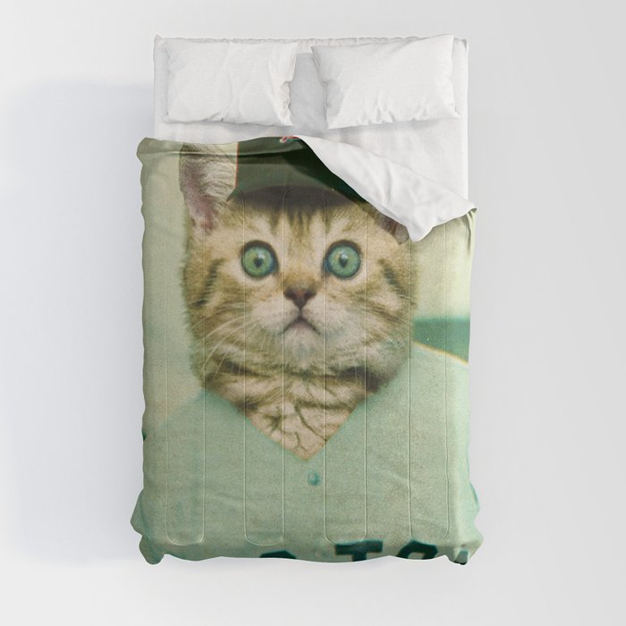 Baseball Cat 3 Comforter