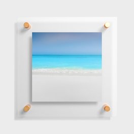 Summer Photography - A Beach With Crystal Clear Water Floating Acrylic Print