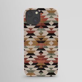 Southwestern Boho Prints iPhone Case | Western, Rust, Tribal, Rustic, Aesthetic, Country, Farmhouse, Geometric, Southwest, Bohemian 