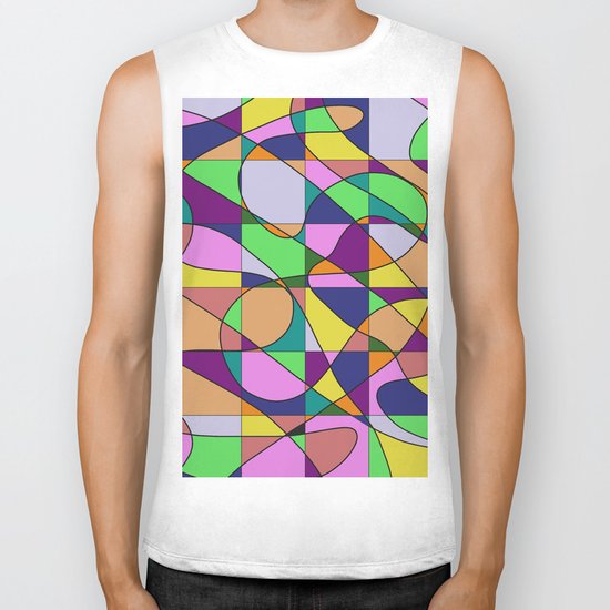 Pastel Pieces Biker Tank