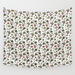 Lucky Ladybugs and Clovers Pattern Wall Tapestry