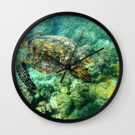 Sea Turtle Wall Clock