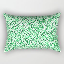 Green Sprinkles Pattern Rectangular Pillow