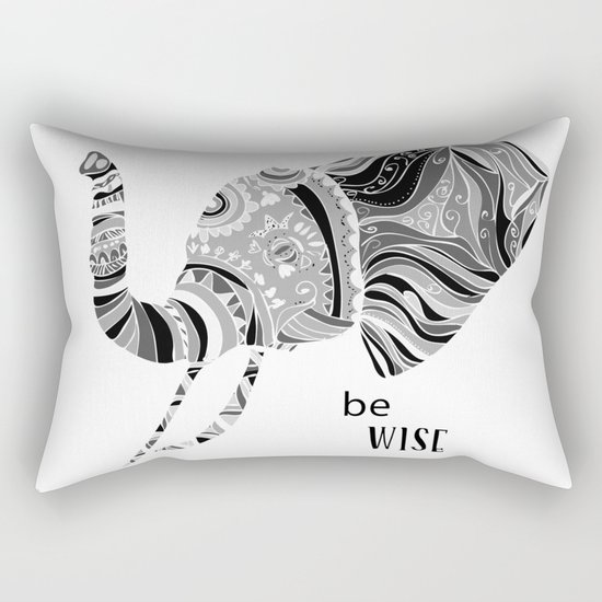BE WISE Rectangular Pillow