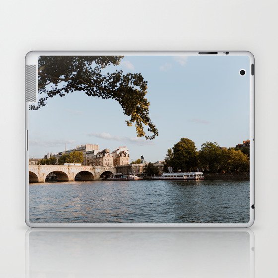 Pont au Change in Paris, France | Parisian French Bridge Sunset, Fine Art Photography Travel Print Laptop & iPad Skin
