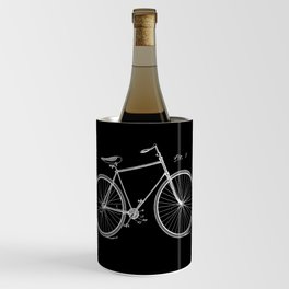 Vintage Bicycle Patent Black Wine Chiller