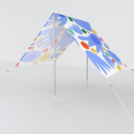 Cut Out Colorful Flowers Abstract Art Deco Sun Shade