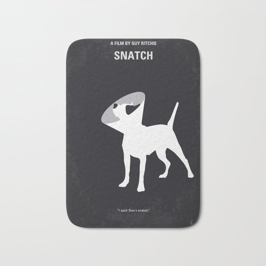 No079 My Snatch minimal movie poster Bath Mat