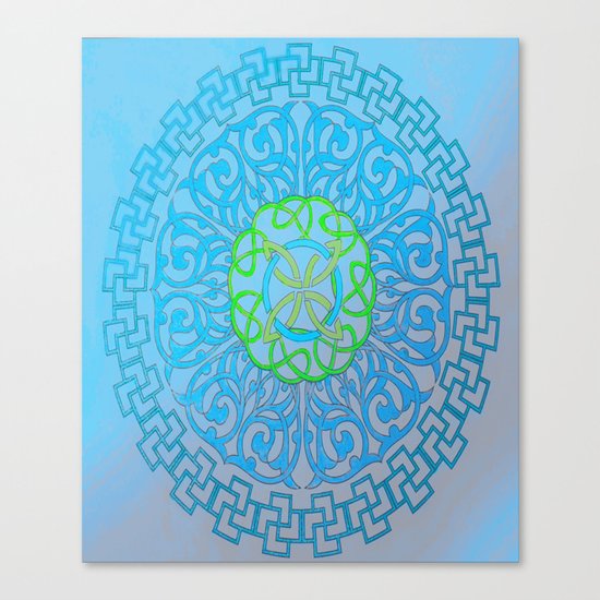 Blue Mandala Canvas Print