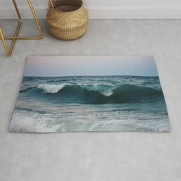 Atlantic Ocean Waves Rug | Color, Ocean, Digital, Beach, Robertmoses, Longisland, Wave, Photo, Oceans, Waves 