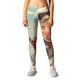 Girl Power is a thing Leggings | Warrior, Game, Girl, Gamer, Painting, Knight, Illustration, Fantasy, Characterdesign, Drawing 