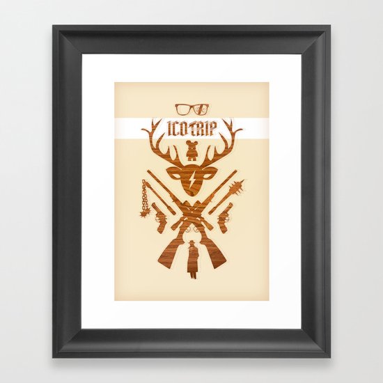 Inside icotrip #1 Framed Art Print