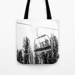 Winter canvas messenger bag Sketchy Graphic of a Downhill with Ski Elements in Snow Relax Calm View canvas beach bag Blue White 12x15-10