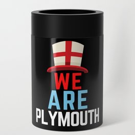 We Are Plymouth England Flag Sports Can Cooler