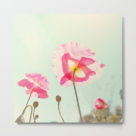 Sunshine & Poppy Metal Print