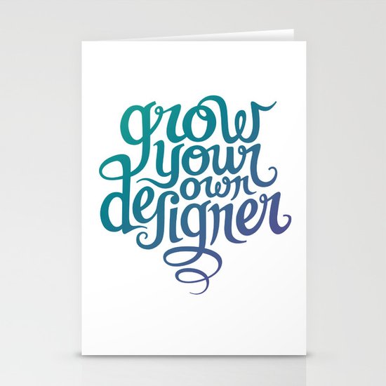 Grow Your Own Designer Stationery Cards