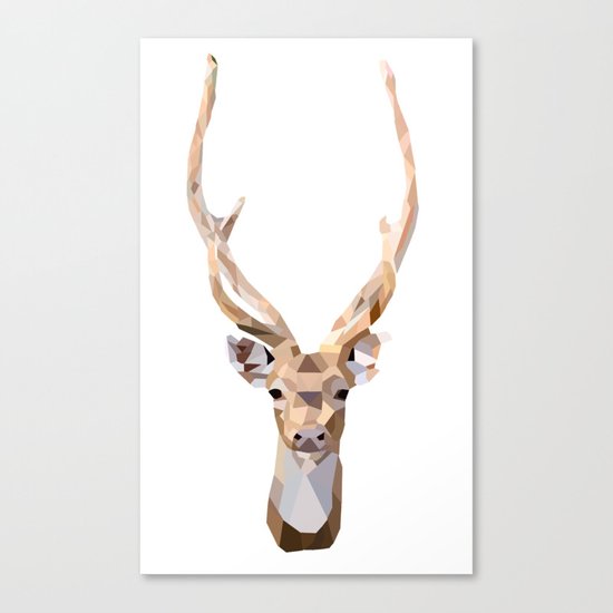 Geo Deer Canvas Print