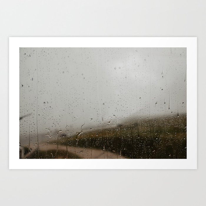 Rainy day in the mountains - Landscape Dolomites Alps Italy Europe l Nature travel photo print Art Print
