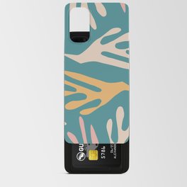 Ailanthus Cutouts Abstract Pattern Teal Blush Mustard Android Card Case