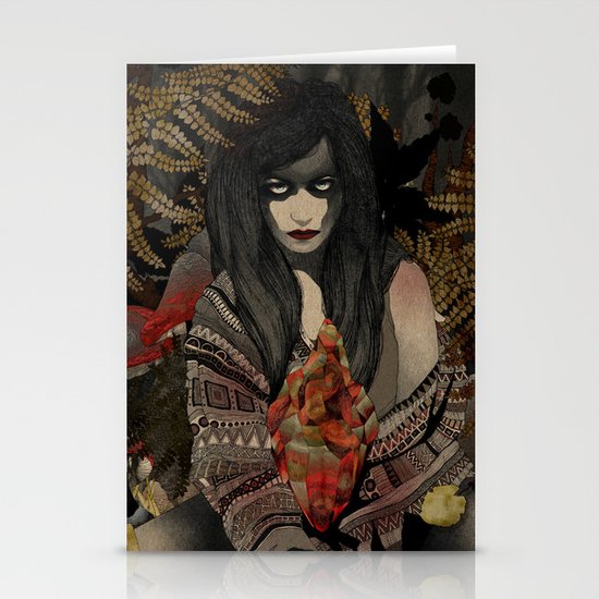The Keepers - Red Pulse Stationery Cards