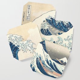 The Great Wave Off Kanagawa by Katsushika Hokusai Thirty Six Views of Mount Fuji - The Great Wave Coaster