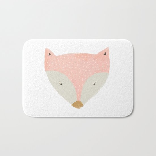 pink fox Bath Mat