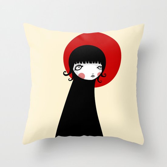 Redd Moon Throw Pillow
