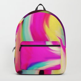 Flux of Unconsciousness Backpack | Abstract, Digital, Colorful, Graphicdesign, Fluidart, Pattern 